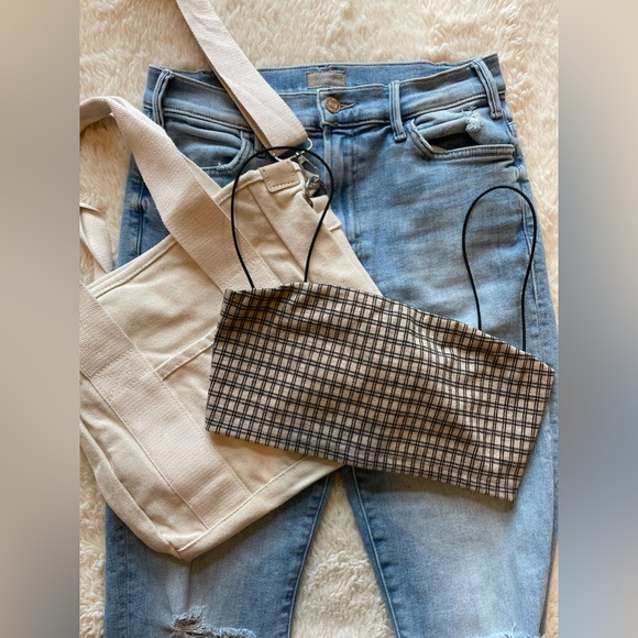 Reformation plaid print square neckline crop top size XS - Picture 7 of 9